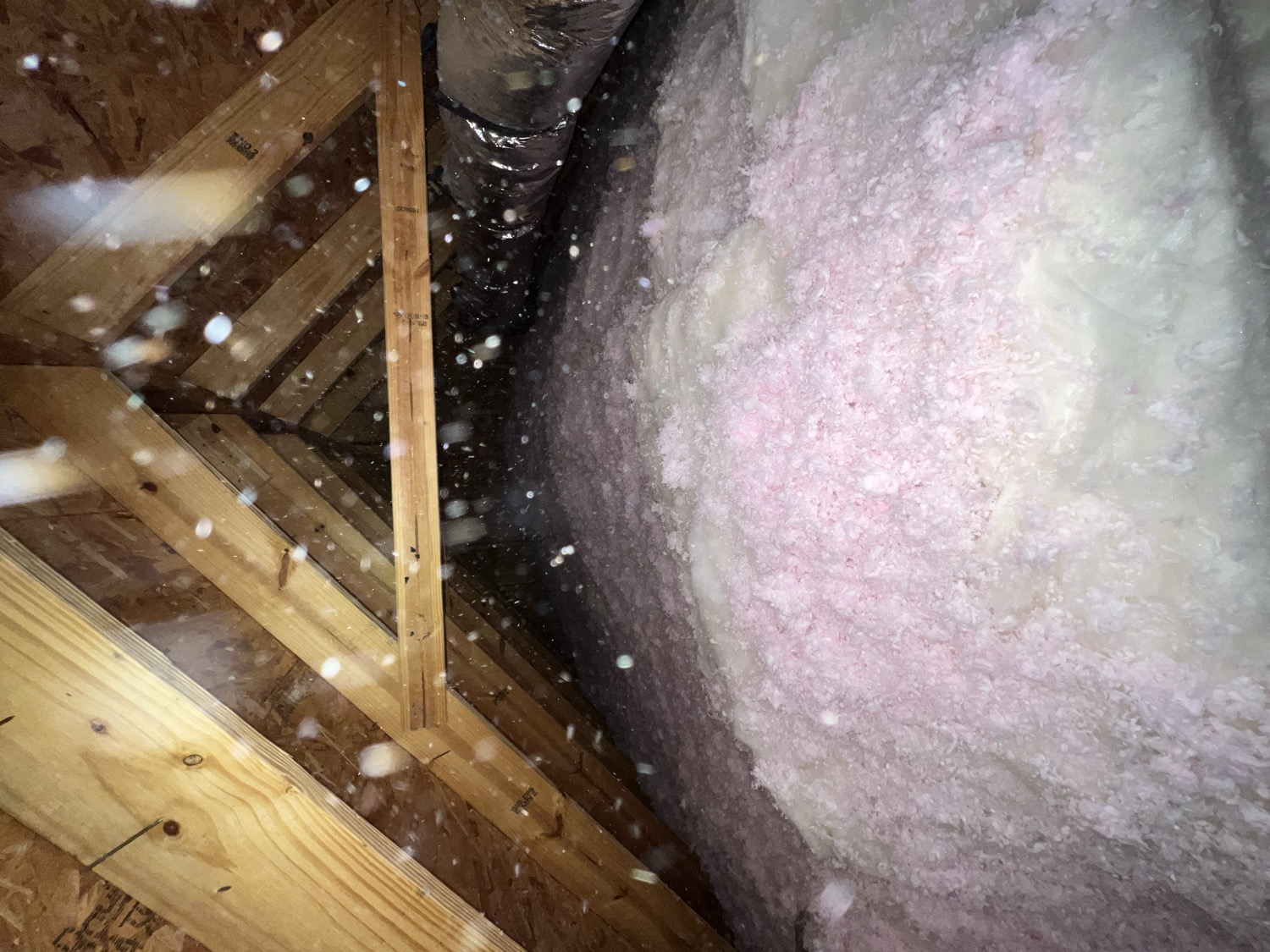 Builder's additional blown-in insulation work