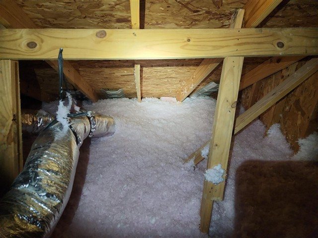 Baffles missing in the attic
