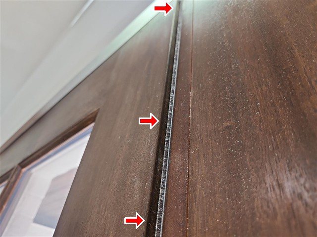 Front exterior door not square / twisted