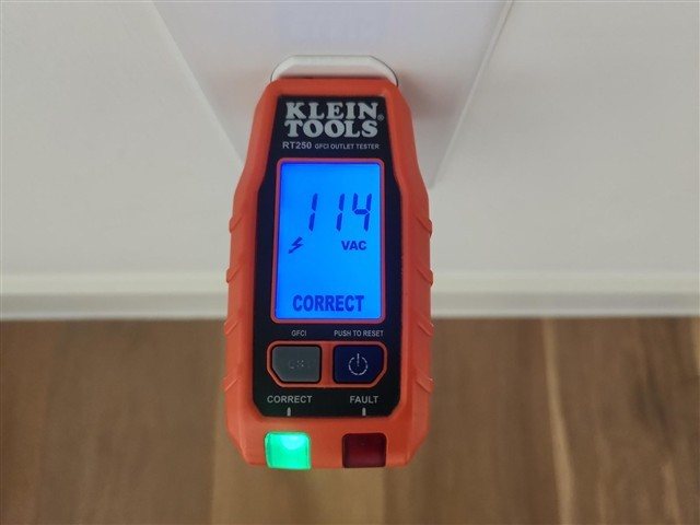 Varying low voltage at primary-bedroom receptacles