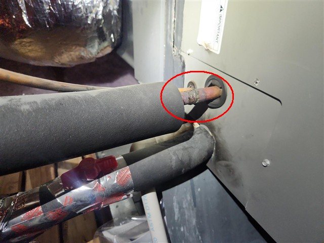 1st-level attic disconnect cover plate missing