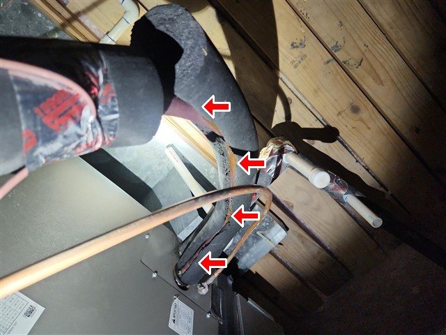Refrigerant line insulation needed in attic