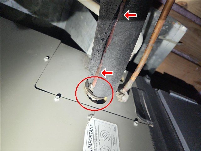 Conduit detached from the disconnect housing