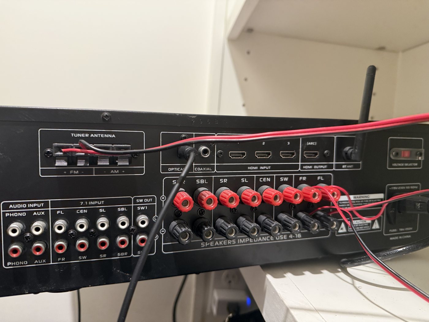 Whole-home surround-sound system improperly wired & set up